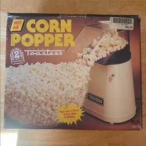 Cream Hot Air Corn Popper